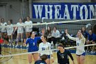 VB vs MHC  Wheaton Women's Volleyball vs Mount Holyoke College. - Photo by Keith Nordstrom : Wheaton, Volleyball, VB